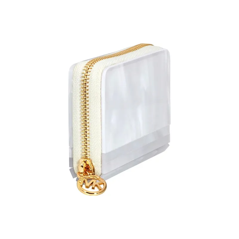MICHAEL KORS Barbara Resin Coin Purses Wallets Small Size Women's White-1