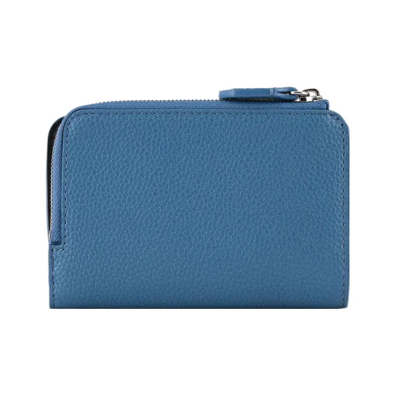 EMPORIO ARMANI MyEA Series Polyester Coin Purse Wallet Women's Sky Blue-1
