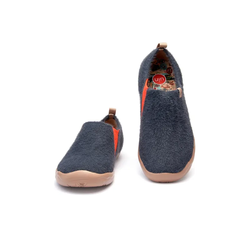 U.IN Painted Travel Shoes Toledo 1 Suede Mesh Collection Casual Shoes Men's Blue-3