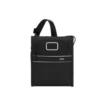 TUMI Nylon Messenger Bag Shoulder Bag Crossbody Bag Small Size Men's Black & White