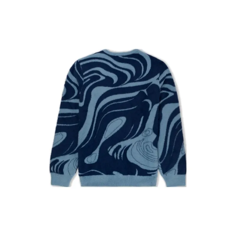RIPNDIP FW23 Psychedelic Mohair Knit Sweater Sweater Unisex Deep Slate Color-1