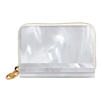 MICHAEL KORS Barbara Resin Coin Purses Wallets Small Size Women's White