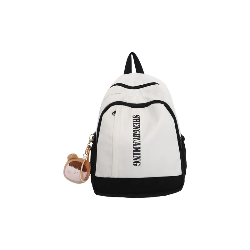 BALANG Nylon Backpack Women's Black & White/Blue & White/Khaki/Light Green & Fluorescent Yellow-0