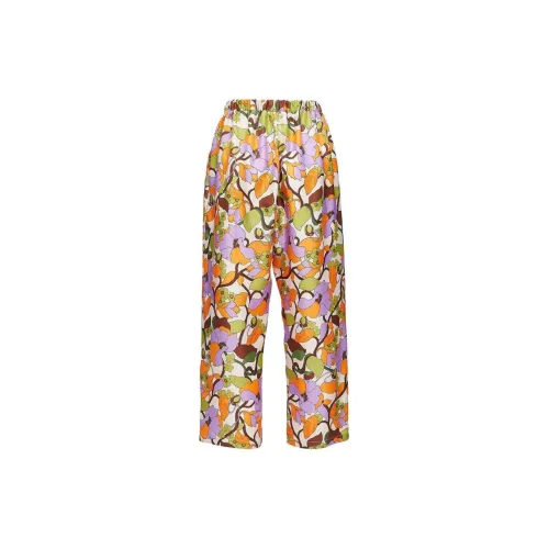 La DoubleJ Floral Drawstring Waist Trousers