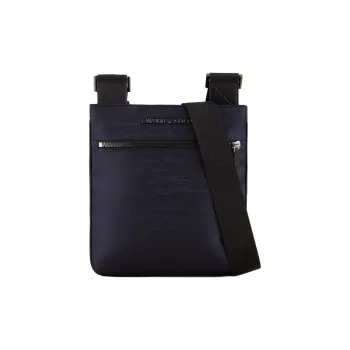 EMPORIO ARMANI Polyamide Messenger Bag, Shoulder Bag, Crossbody Bag Regular Men's Marine Blue