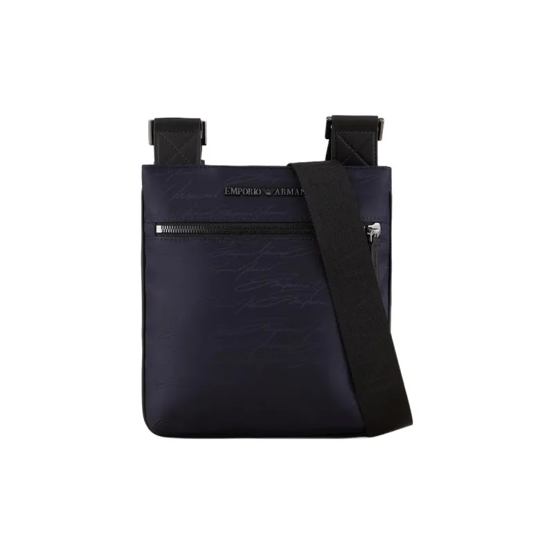 EMPORIO ARMANI Polyamide Messenger Bag, Shoulder Bag, Crossbody Bag Regular Men's Marine Blue-0