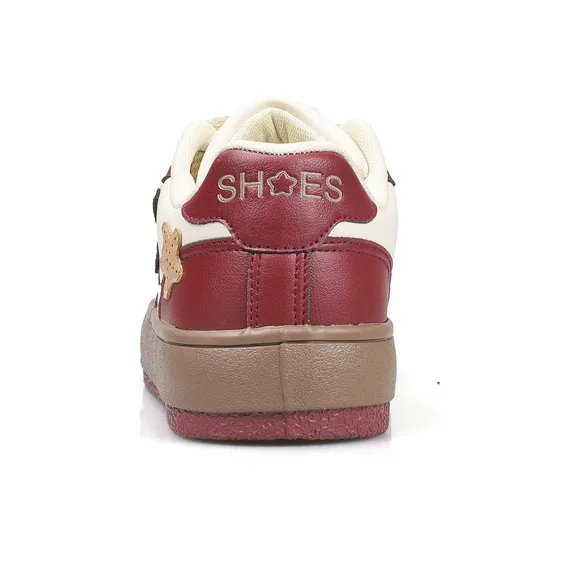 B10CROWN Anti Slip Wear Resistant Low Top Skateboard Shoes Women's Caramel-3