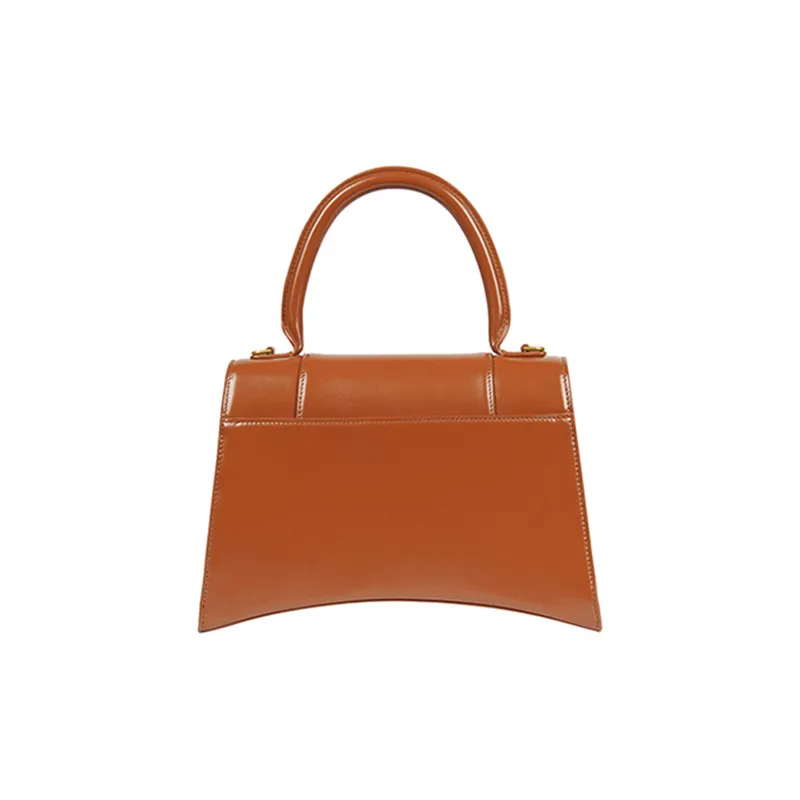 Balenciaga Cow Leather Hourglass Bag Shoulder Bag Crossbody Bag Handbag Medium Size Women's Maple Leaf-3