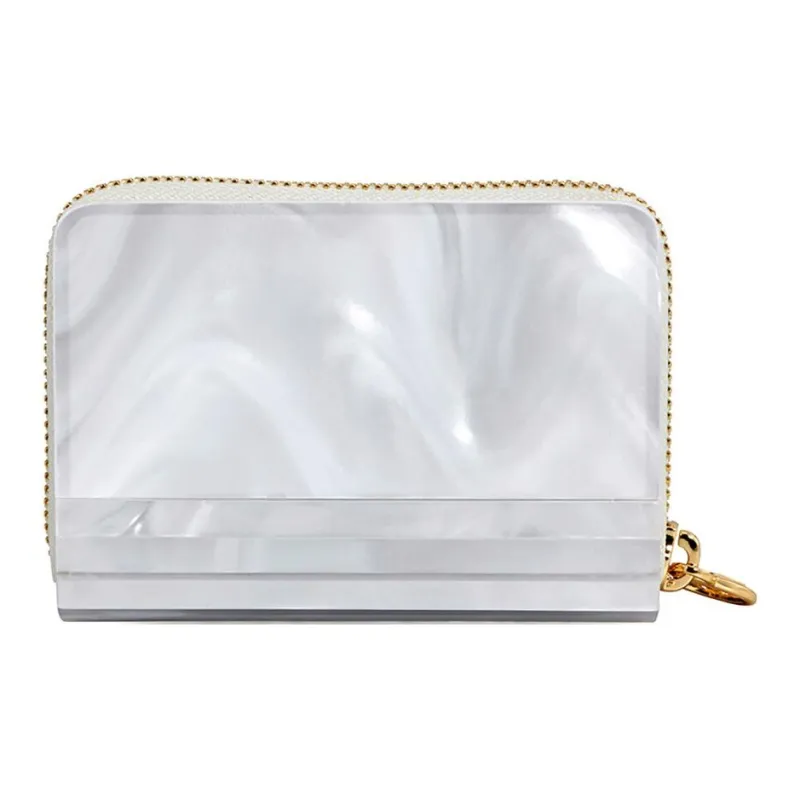 MICHAEL KORS Barbara Resin Coin Purses Wallets Small Size Women's White-2