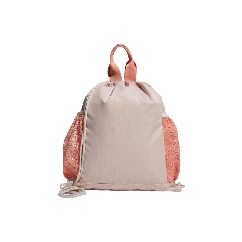 Adidas Recycled Polyester Plain Weave Fabric Portable Golf Bag Shoe Bag Medium Size Women's Taupe & Quartz-1
