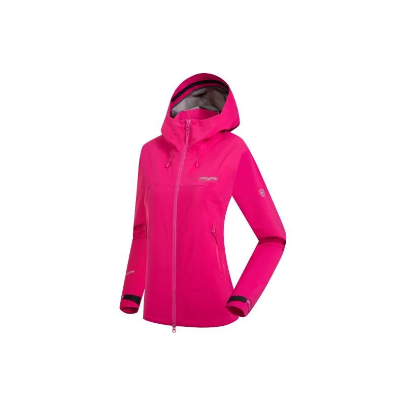 NORTHLAND PROFESSIONAL Waterproof And Breathable Windproof Windbreaker Jacket Women's Deep Rose Red-1