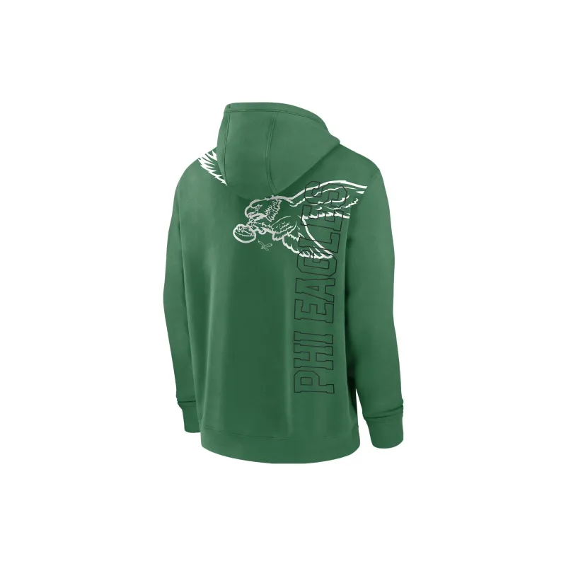 Nike Philadelphia Eagles Layered Logo Statement Sweatshirt Philadelphia Eagles Men's Green-1