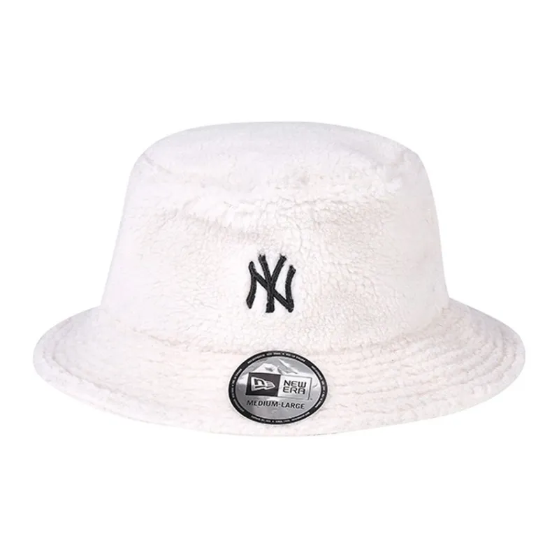 New Era Bucket Hats Unisex Gray/White-1