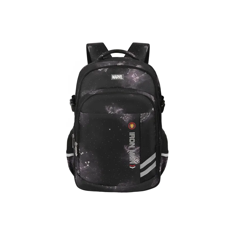 Disney × Marvel Collaboration Polyester Backpack Tubas Unisex Captain America Starry Blue/Iron Man Gray/Spider Man Gray-3