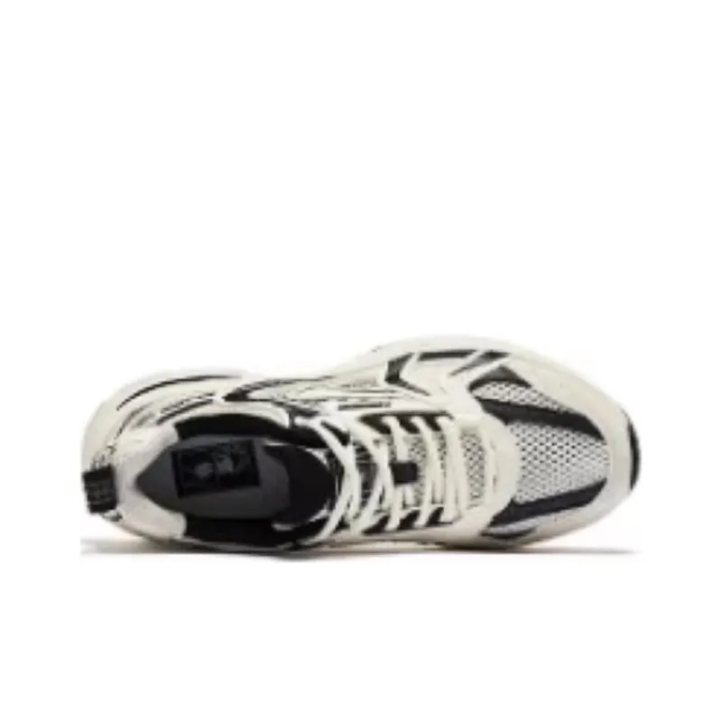 QIAODAN Kaiyuan 1.0 Shock Absorbers With Slip Resistant Features Low Top Casual Shoes Women's Beige Black-3