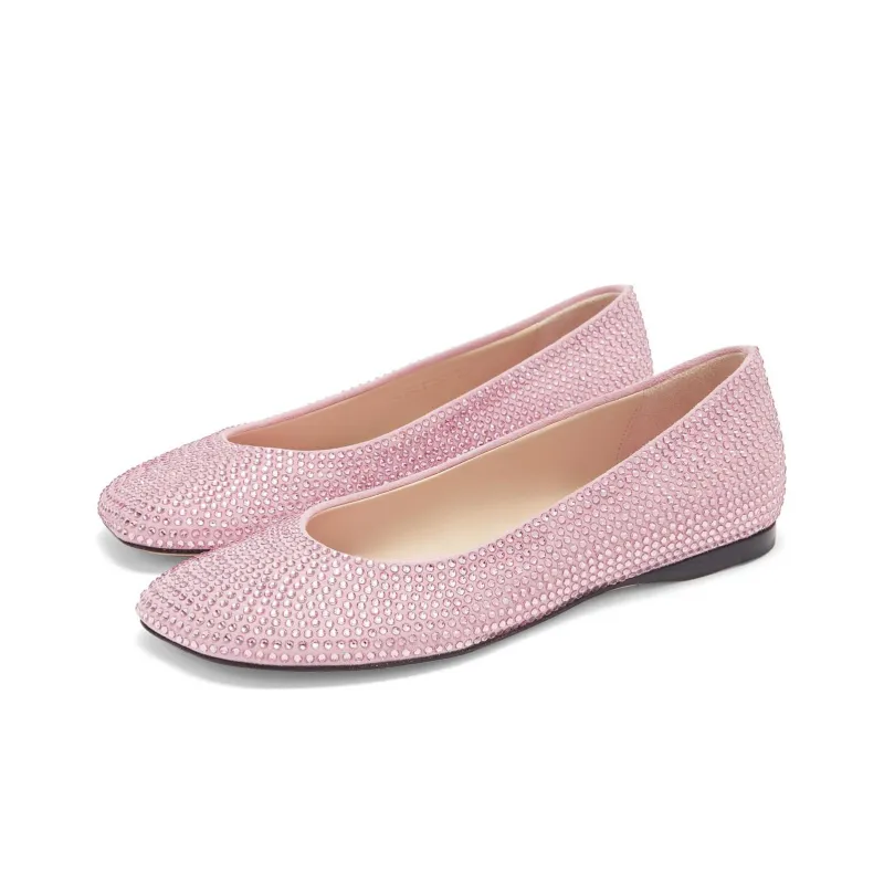 LOEWE Toy Rhinestoned Ballerina Shoes-2