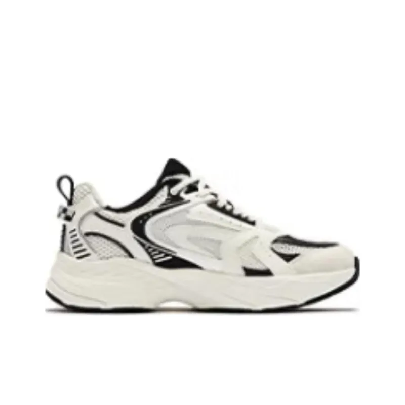 QIAODAN Kaiyuan 1.0 Shock Absorbers With Slip Resistant Features Low Top Casual Shoes Women's Beige Black-1