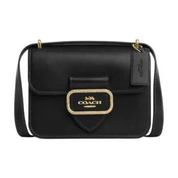 COACH Morgan Calfskin Small Square Bag Shoulder Bag Crossbody Bag Small Size Women's Black