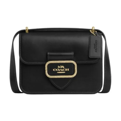 COACH Morgan Calfskin Small Square Bag Shoulder Bag Crossbody Bag Small Size Women's Black