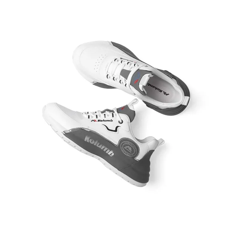 KOLUMB Cushioning Low Top Outdoor Shoes Men's White Gray-2