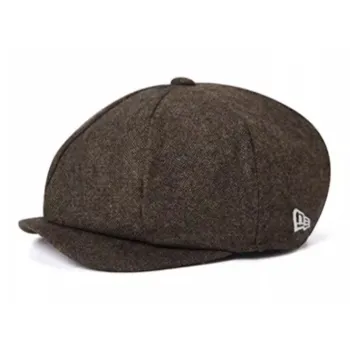 New Era Cotton Berets Unisex Brown
