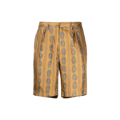 BALLY Feather-pattern Silk Bermuda Shorts