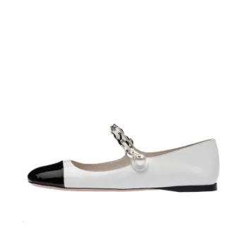 MIU MIU Patent Leather Ballerina Pumps