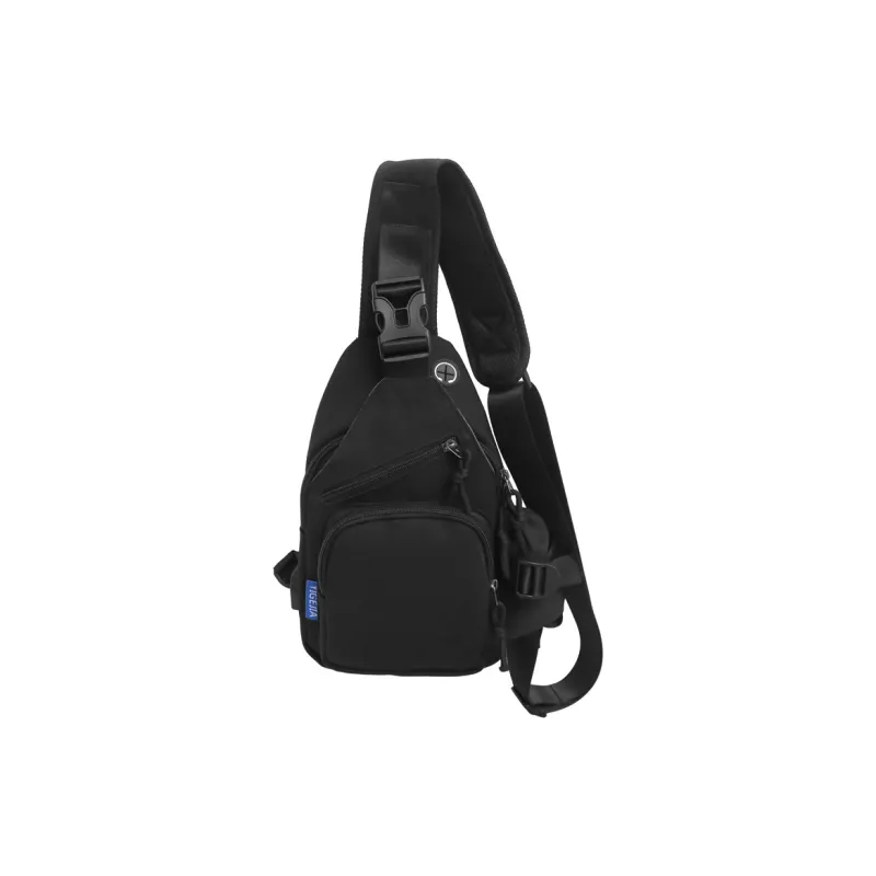 Deli Bear Nylon Crossbody Bags Sling Bags Regular Unisex Black/White/Khaki/Blue-4