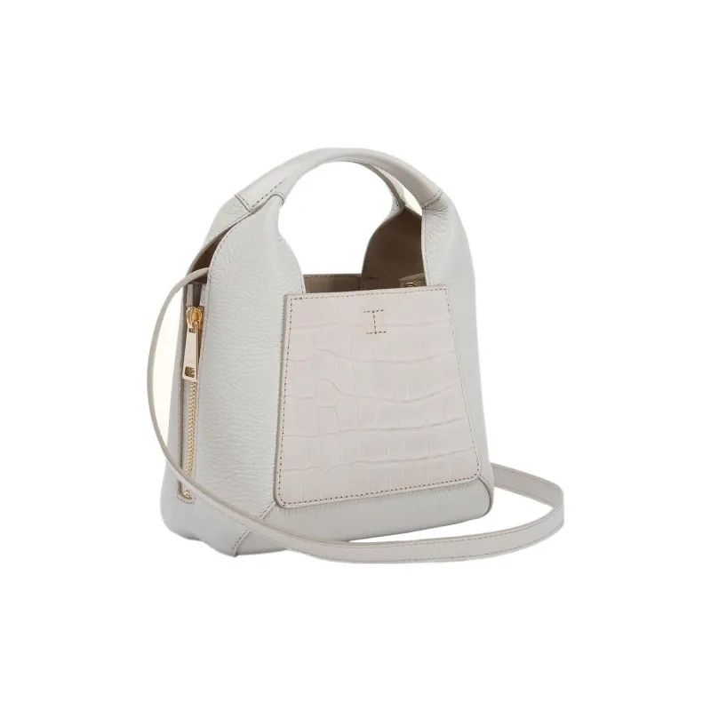 Furla Gilda Grain Calfskin Tote Bag, Shopping Bag, Shoulder Bag, Crossbody Bag, Handbag Mini Women's Pearl-2