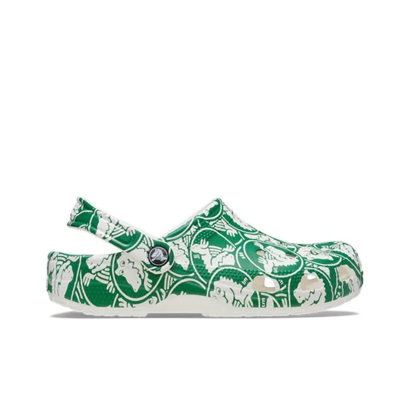 Crocs Classic Duke Print Clogs 'Green'-1