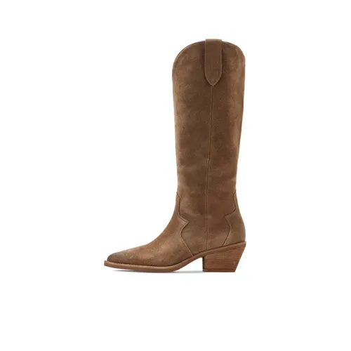 GG-CC Knee-high Boots Women's Khaki