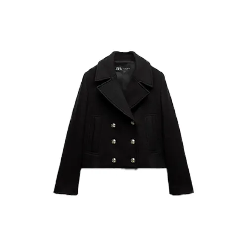 ZARA Jackets Women's Black