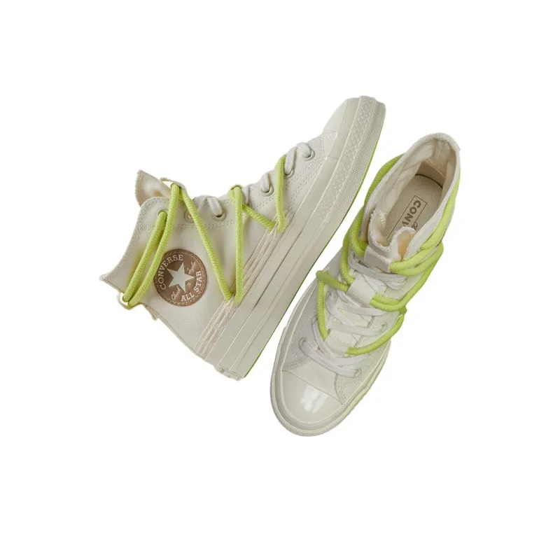 Converse Chuck 70 High Double Laces 'White Green'-5