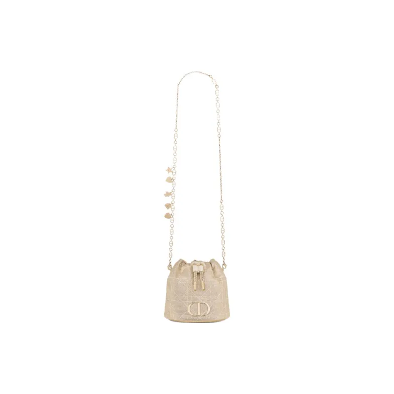 DIOR Sheepskin Bucket Bags Shoulder Bag Crossbody Bag Kids' Light Gold-1