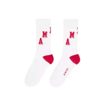 AMIRI Mid-Calf Socks Men's White