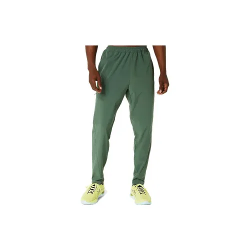 Asics Casual Pants Men Snake Pattern Green