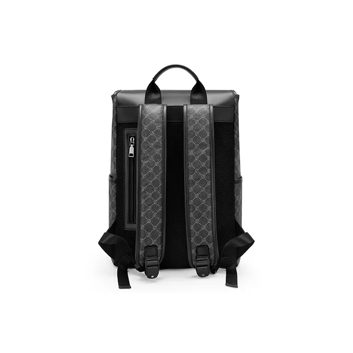 MashaLanti PVC Backpack Large Size Men's Black-3