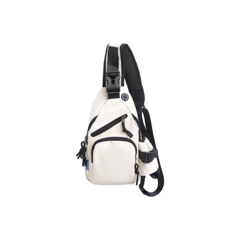 Deli Bear Nylon Crossbody Bags Sling Bags Regular Unisex Black/White/Khaki/Blue-0