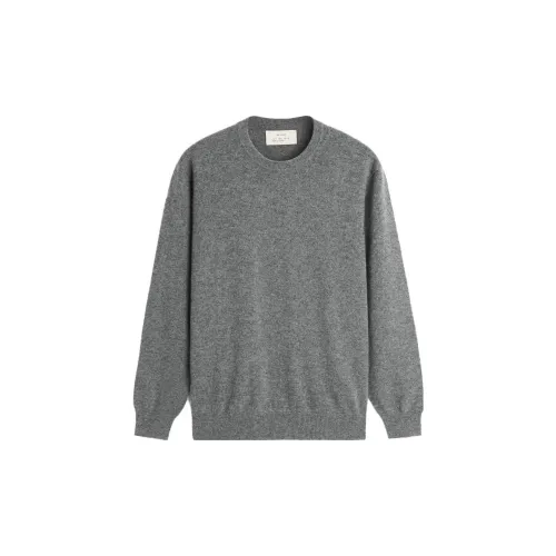 ZARA Cashmere Sweaters Men Marbled Gray