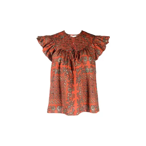 Ulla Johnson Kosta Graphic-print Cotton Blouse