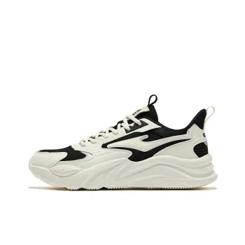 Erke Jie Ao 2.0 Cushioning Anti Slip And Wear Resistant Low Top Casual Shoes Men's Jet Black Microcrystal White
