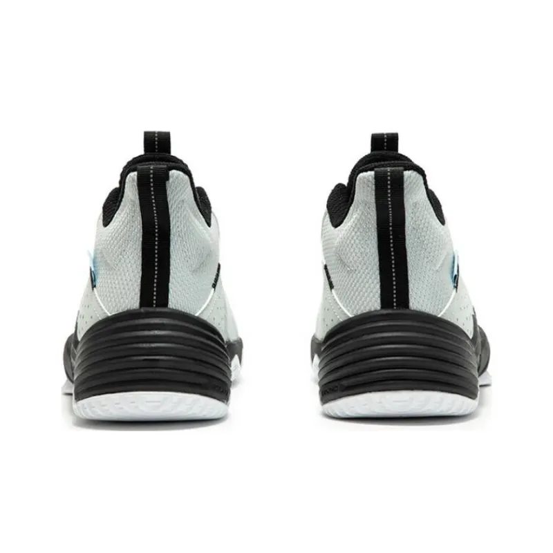 361° Cushioning Wear Resistant Mid Top Basketball Shoes Men's Gray Black-3