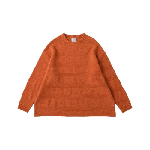 Stripes For Creative Sweaters Men Orange