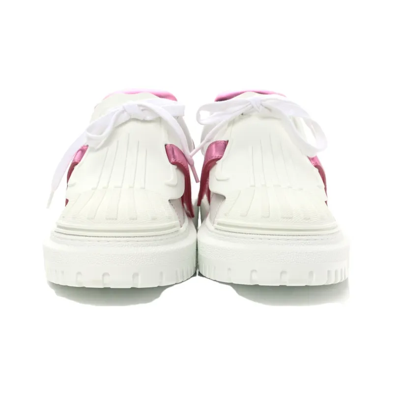 DIOR ID Shell Shoes Low Top Stylish Skateboarding Shoes Women's White Pink-2