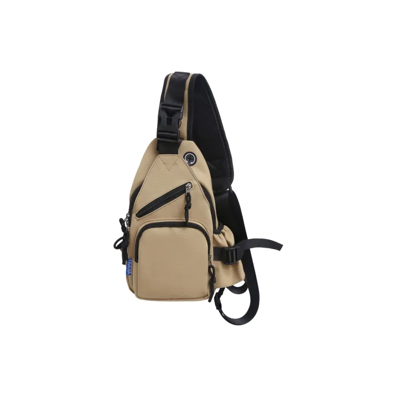 Deli Bear Nylon Crossbody Bags Sling Bags Regular Unisex Black/White/Khaki/Blue-8