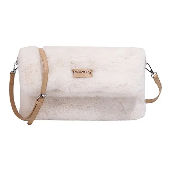 JANE KLAIN Fabric With Synthetic Leather Shoulder Bag Crossbody Bag Women's White/Black/Khaki/Coffee-1