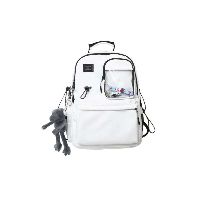 Deli Bear Nylon Backpack Regular Unisex White/Black-6