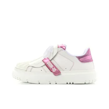 DIOR Dior ID Shell Shoes Low Top Stylish Skateboarding Shoes Women's White Pink