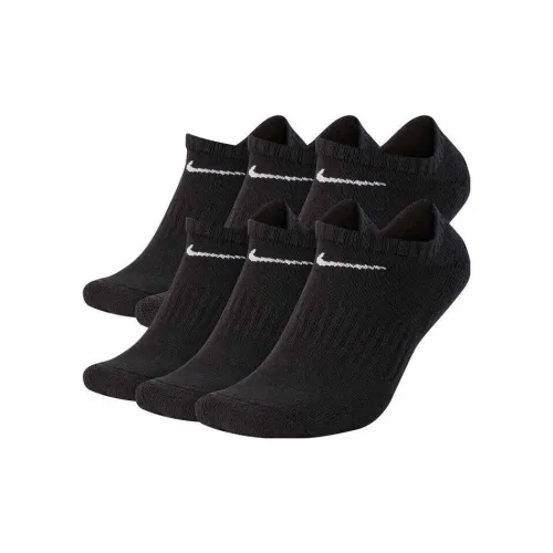 Nike Ankle Socks Unisex 6 Pack Black