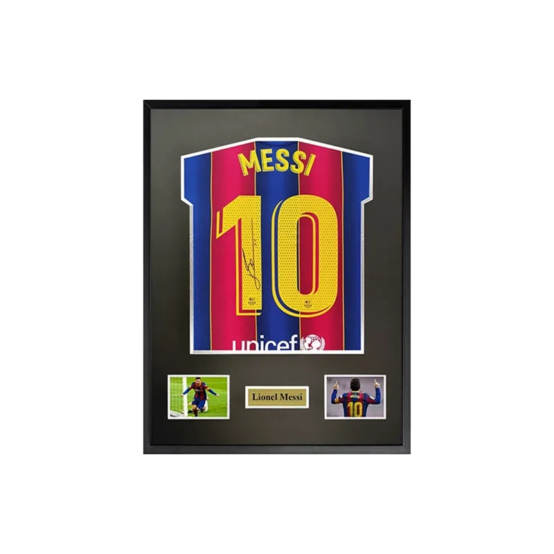 Three For Jersey Framed With SA Certificate Last 1 Piece Of The Season For Barça-0